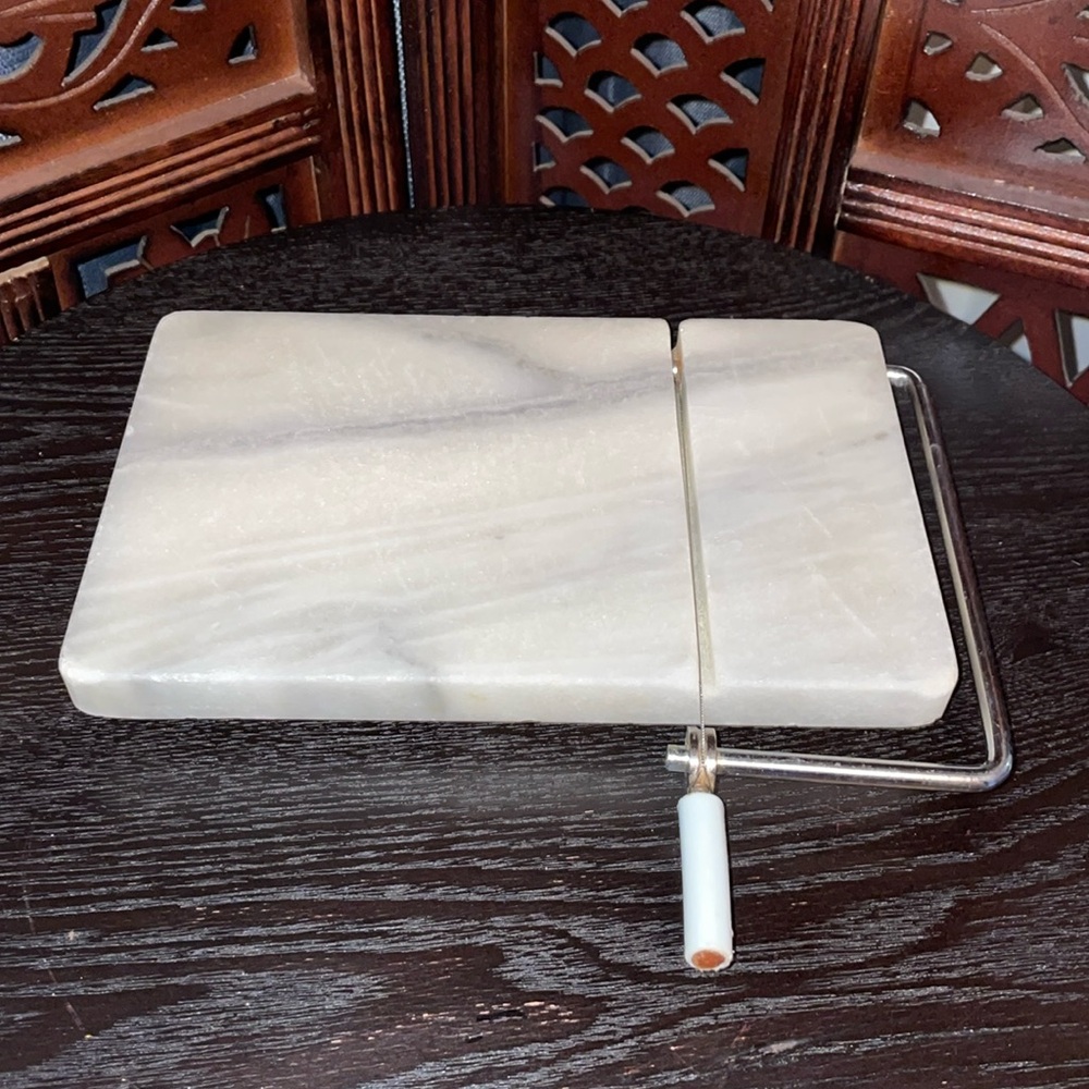Vintage Marble Cheese Slicer